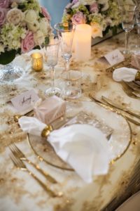 photo of sydney wedding reception plates